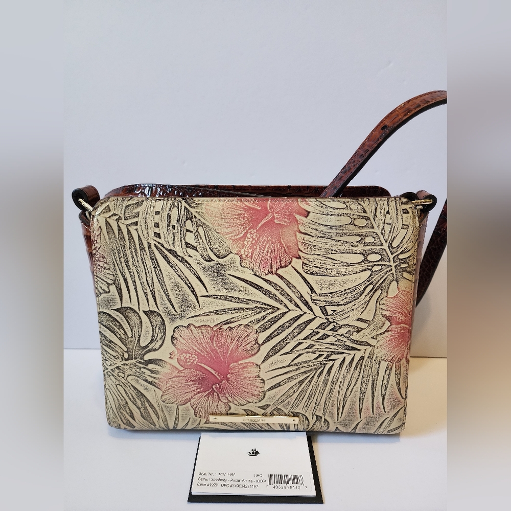 Brahmin Carrie Crossbody Bag In Pecan Amina